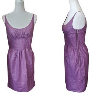 ARTHUR MENDONCA purple dress side zip sleeveless 6‎